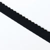 Scalloped Elastic (16mm) - Black