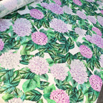 Bella Dress Pattern/Sweet Hydrangea Printed Linen - Dressmaking Kit