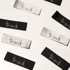 Tessuti Woven Labels - 10 labels (5 Black & 5 White)