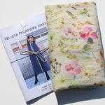 Felicia Pinafore Dress/Petals In Spring Washed Linen - Dressmaking Kit
